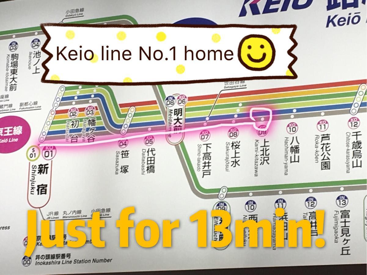 世田谷 大晶家 Direct To Shinjuku For 13Min 上北沢3分 近涉谷新宿 Tokyo Dış mekan fotoğraf